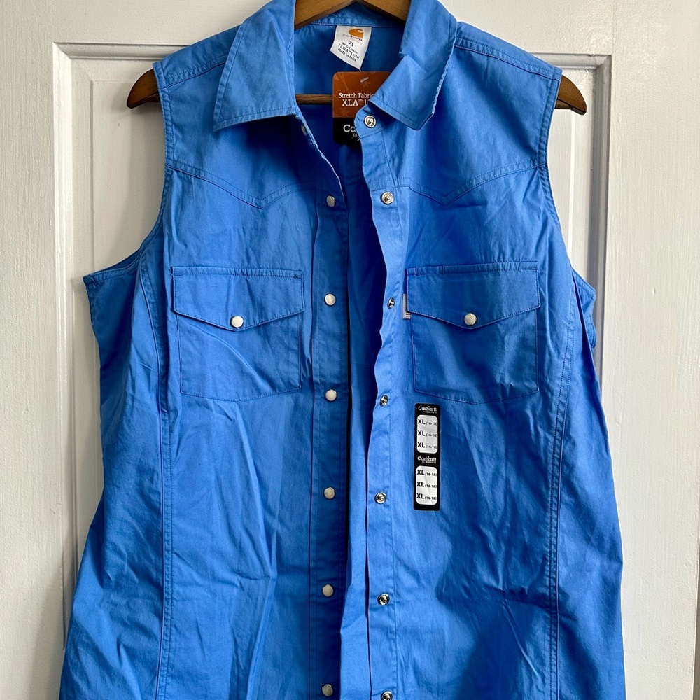Carhartt Women's Blue Stretch Shirt